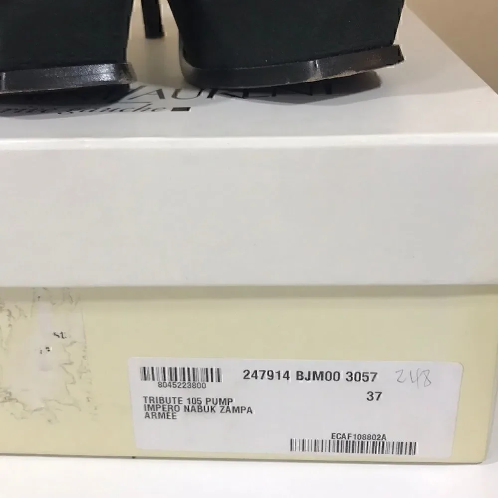 Yves Saint Laurent black suede